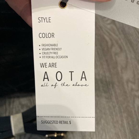 Aota All Of The‎ Above Elena Bucket Bag Vegan Leather Black - Picture 6 of 6